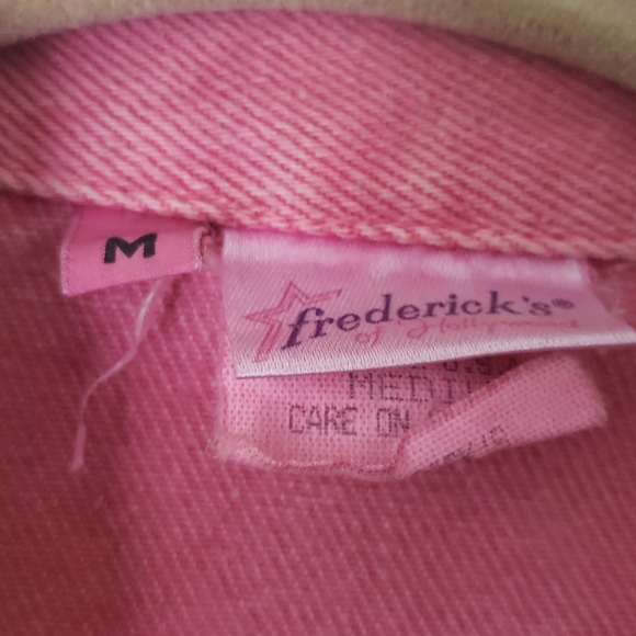 Pink Denim Jacket Sz M - Picture 2 of 6